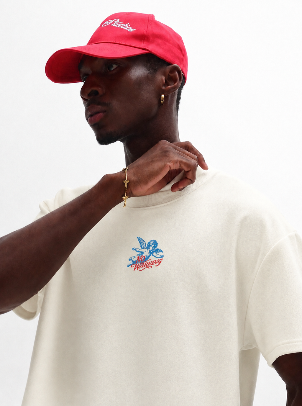 No Warning Oversized Boxy Fit Graphic T-Shirt